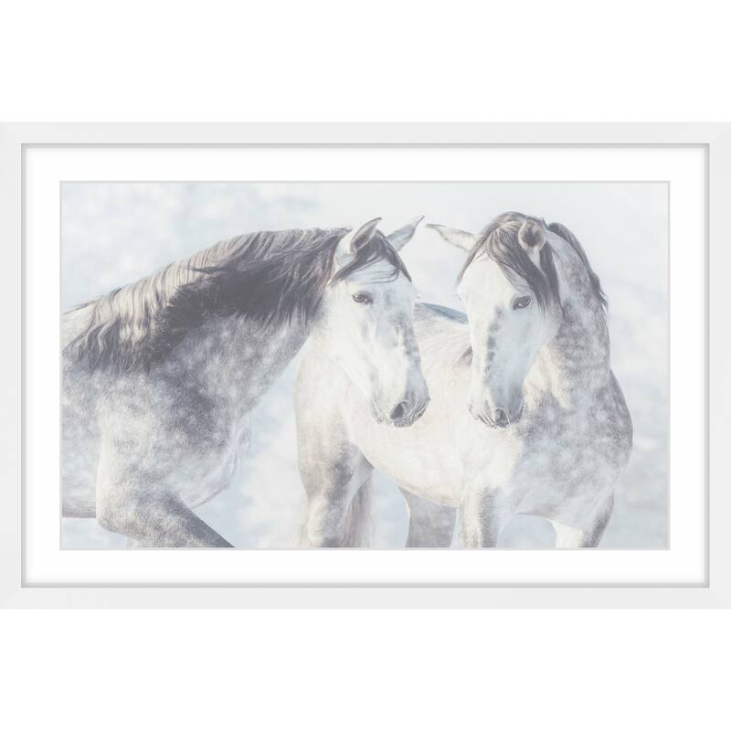 Marmont Hill - 'Twins with Spots' Framed Painting Print - Multi-Color