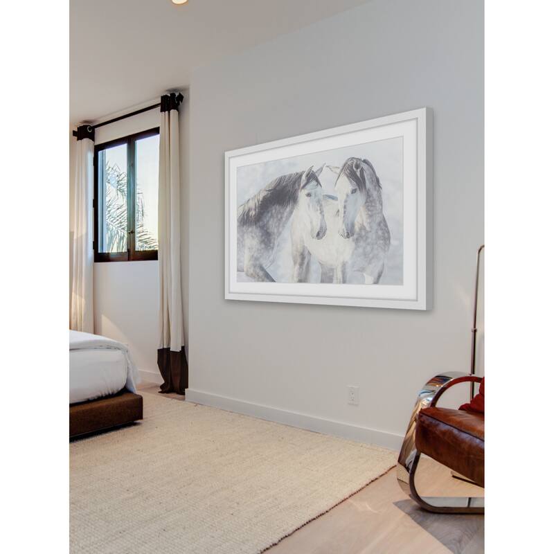 Marmont Hill - 'Twins with Spots' Framed Painting Print - Multi-Color