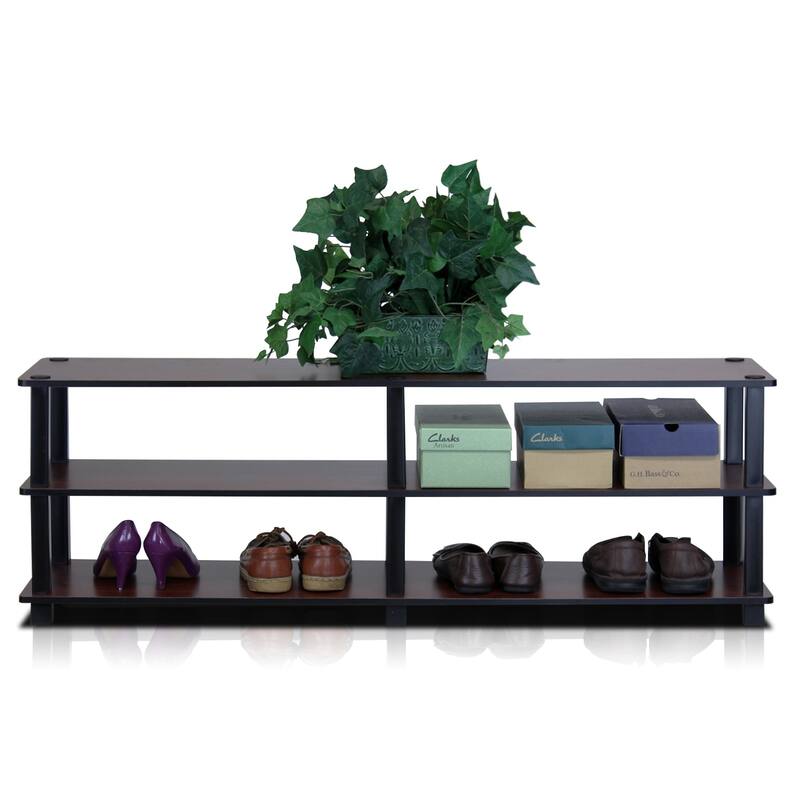 Porch & Den Delancey No Tools 3-tier Wide Shoe Storage Rack