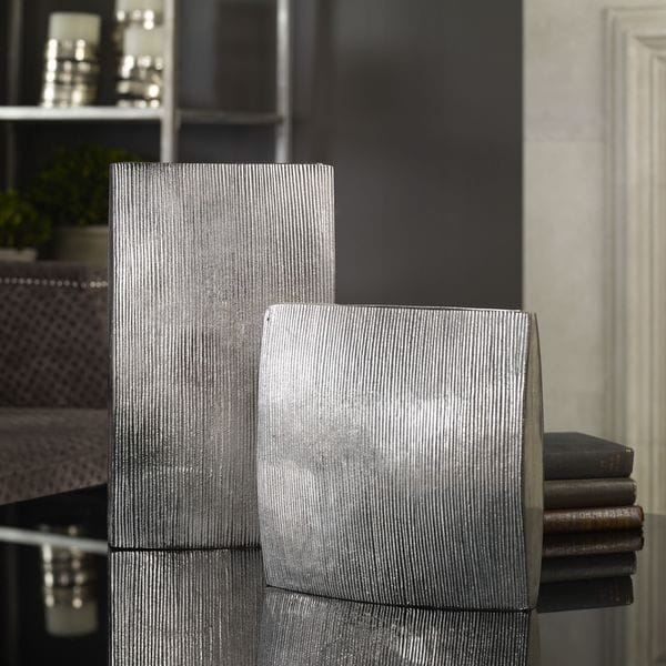Uttermost Darla Aluminum Vases (Set of 2)