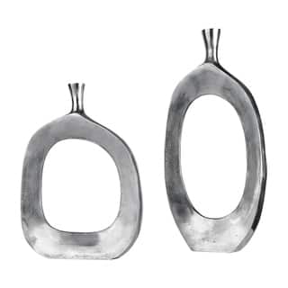 Uttermost Cierra Aluminum Vases (Set of 2)