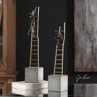 Uttermost Ladder Climb Sculpture (Set of 2)