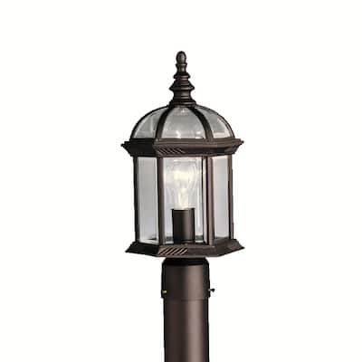 Kichler Lighting Barrie 1-light Black Outdoor Post Mount