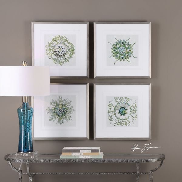 Uttermost Organic Symbols Print Art (Set of 4)
