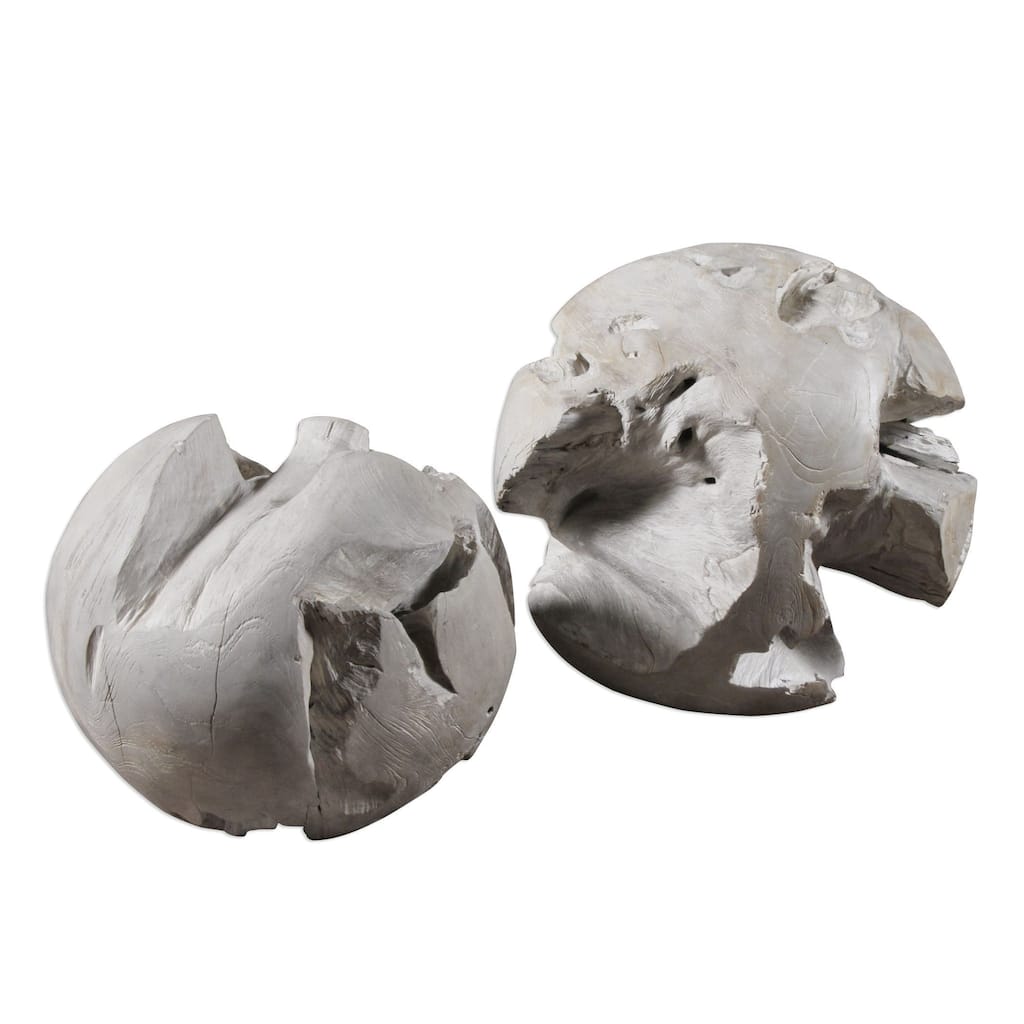 Uttermost Ermanno Teak Balls (Set of 2)