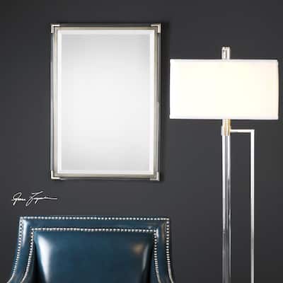 Uttermost Mackai Metallic Silver Mirror - 22.875x32.75x1.375