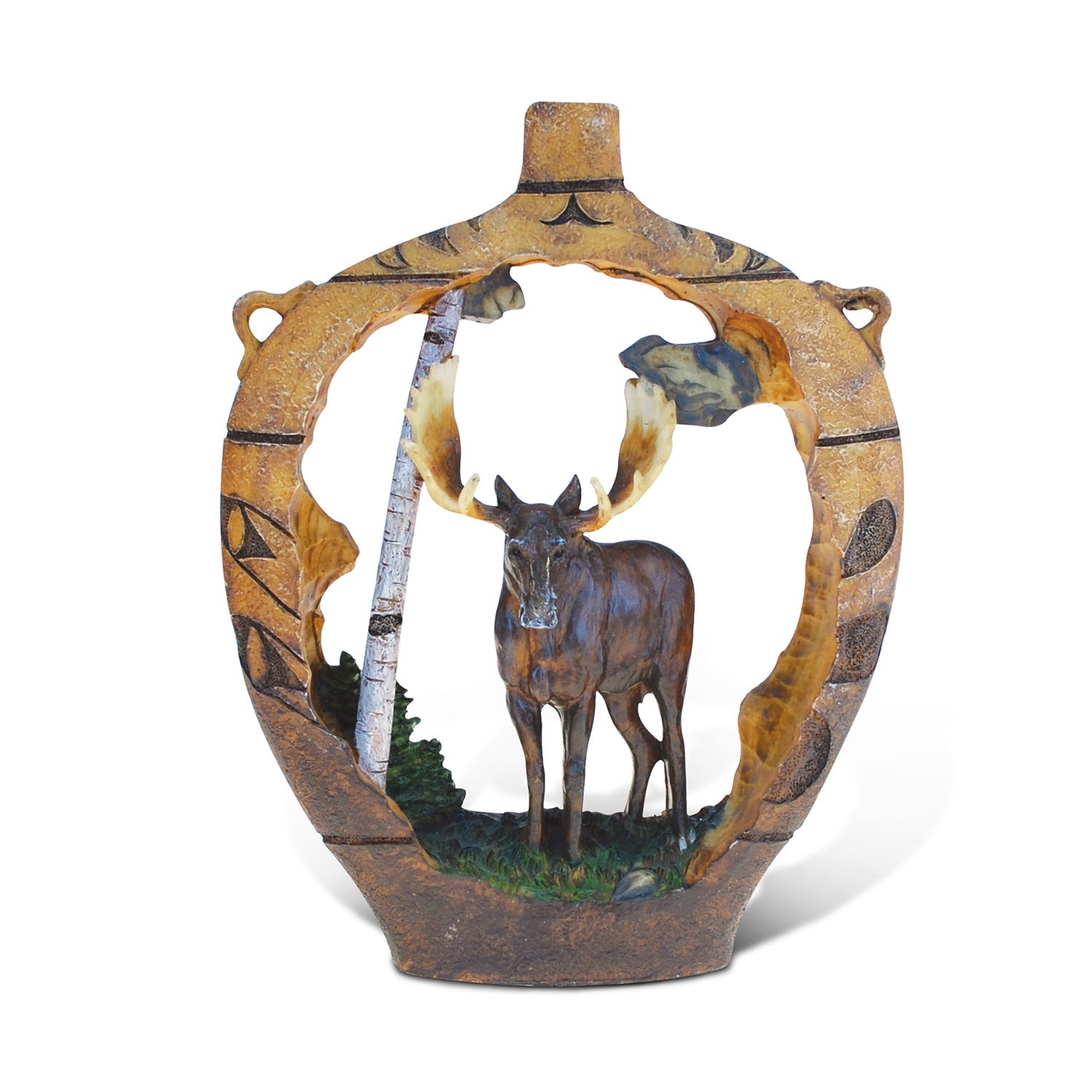 Puzzled The Wild Collection Native Pottery Moose Decor Sculpture Brown Puzzled The Wild Collection Native Pottery Moose Decor Sculpture Brown
