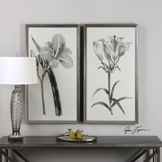 Uttermost Sepia Flowers Sepia Tone Prints (Set of 2) - Bed Bath ...