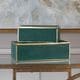preview thumbnail 1 of 2, Uttermost Karis Emerald Green Boxes (Set of 2)