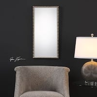 Uttermost 09081 Lahvahn Gloss White Silver Mirror