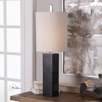 Uttermost Delaney Marble Column Accent Lamp