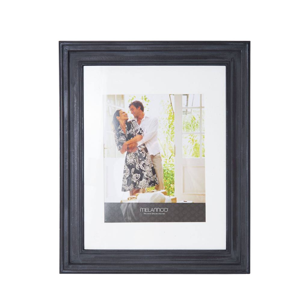 Melannco Black Wooden 14x17-inch Distressed Frame