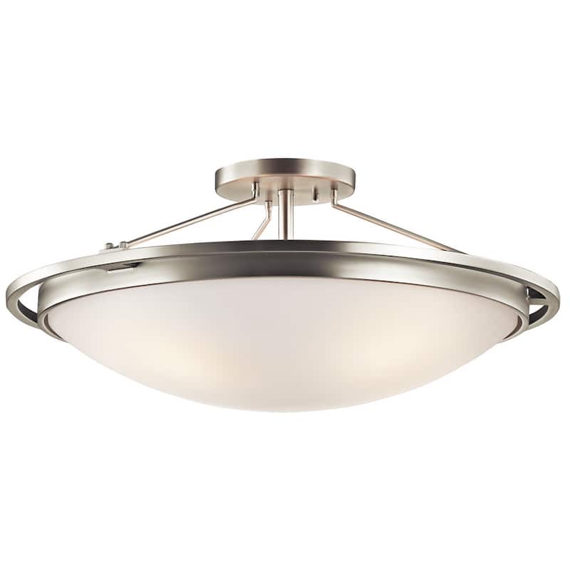 Kichler Lighting Transitional 4-light Brushed Nickel Semi Flush Mount