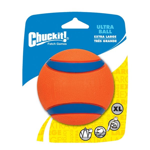 chuckit ultra ball blue and green