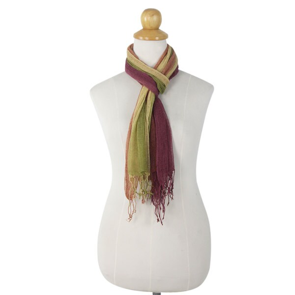 silk snood scarf