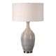 preview thumbnail 1 of 0, Uttermost Dinah Grey Textured Table Lamp