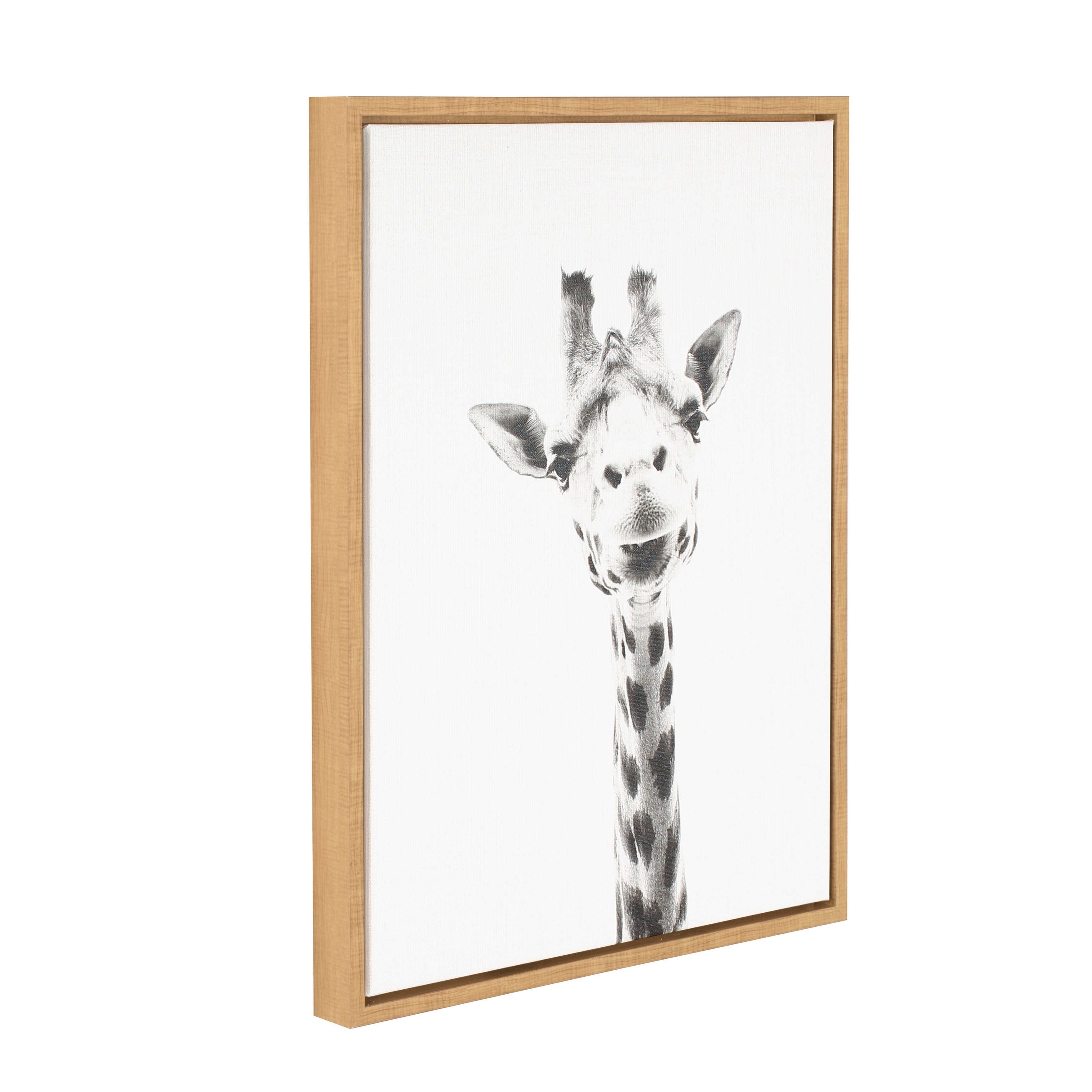 Kate and Laurel Sylvie Giraffe Framed Canvas by Simon Te Tai On Sale  Bed Bath  Beyond 13573499