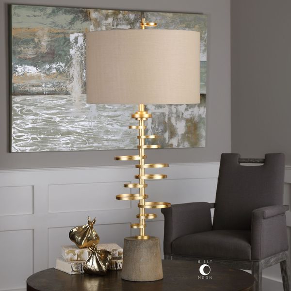 Uttermost Lostine Antiqued Gold Lamp