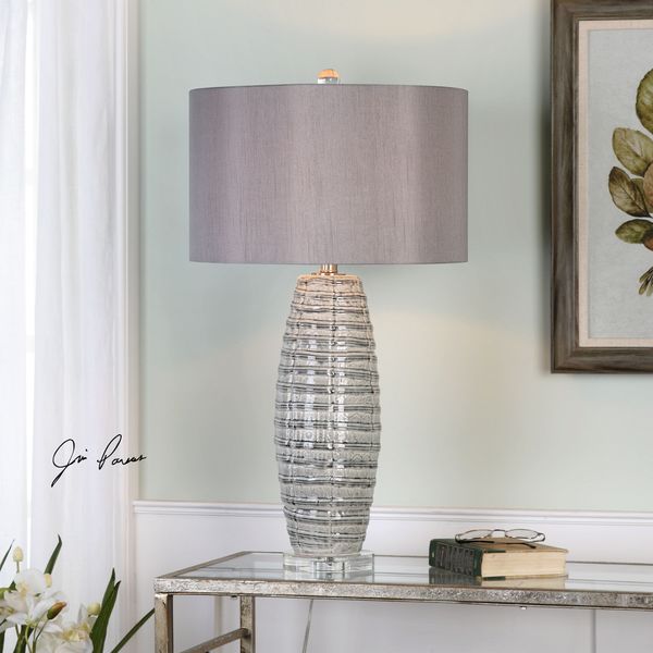 Uttermost Brescia Gray Ceramic Lamp