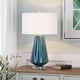 preview thumbnail 2 of 0, Uttermost Pescara Teal-Gray Glass Lamp