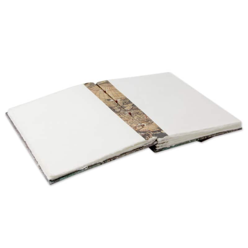 Handmade Paper Journal, 'Message in Song' (India)