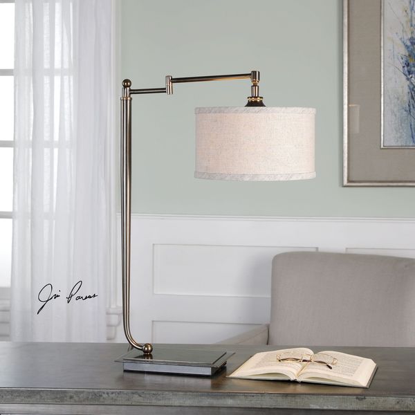 Uttermost Lamine Dark Bronze Desk Lamp. Opens flyout.