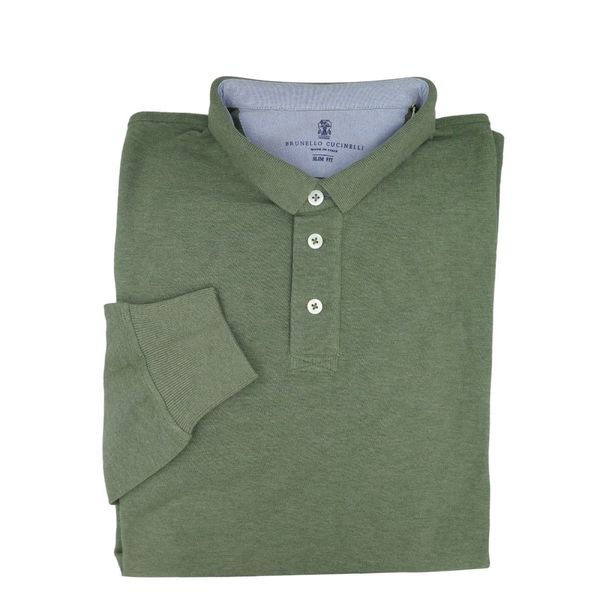 brunello cucinelli long sleeve polo