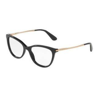 Dolce & Gabbana Womens DG3258F 501 Black Plastic Rectangle Eyeglasses