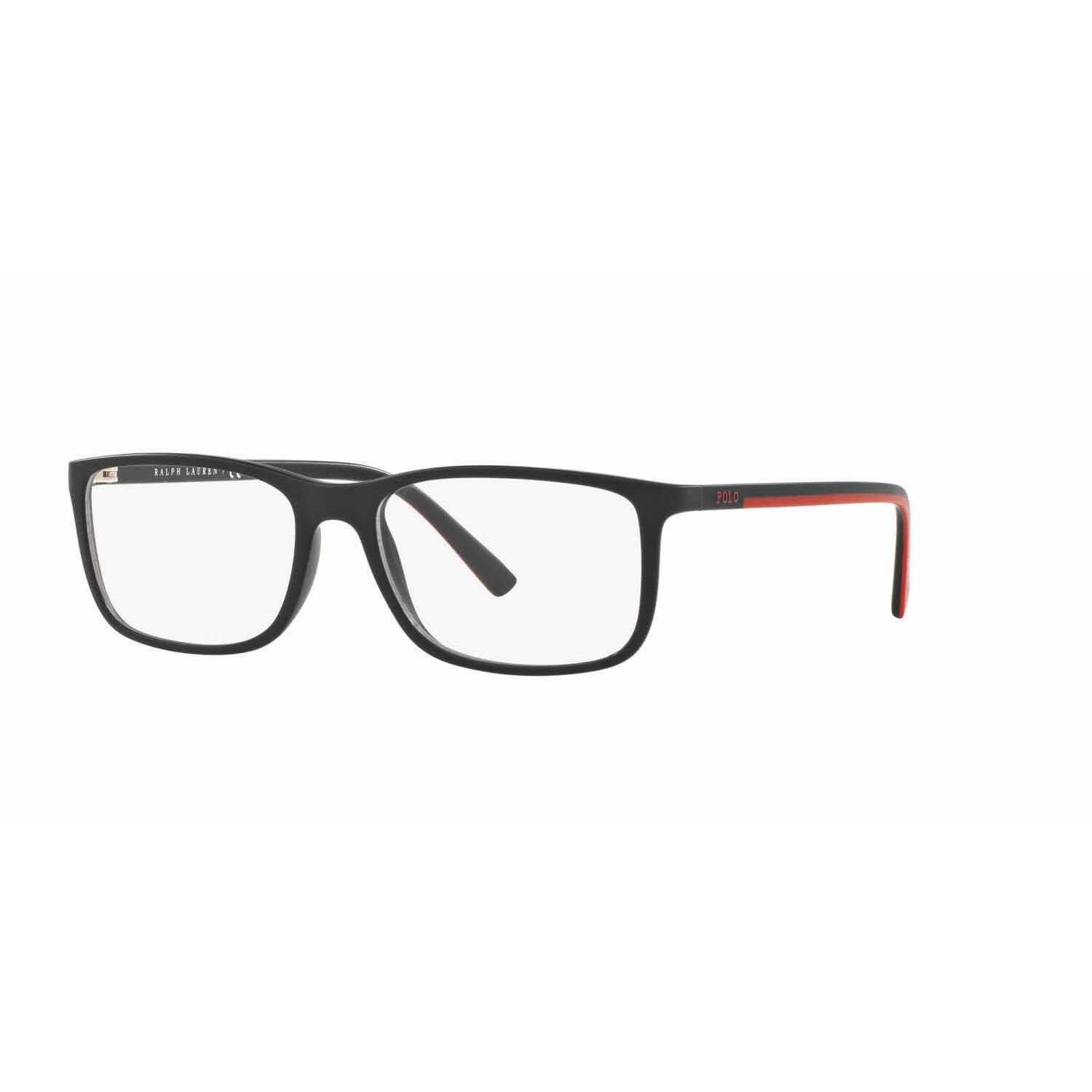 Polo Mens PH2162 5284 Plastic Rectangle Eyeglasses - Black