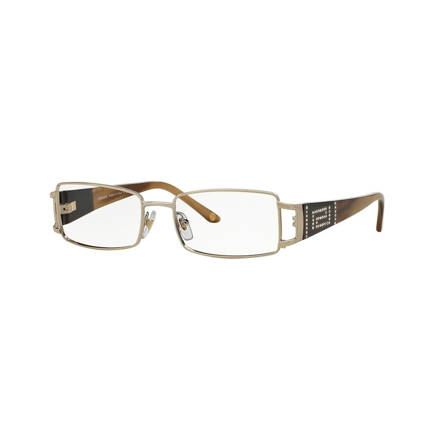 Versace Womens VE1163B 1221 Gold Metal Rectangle Eyeglasses