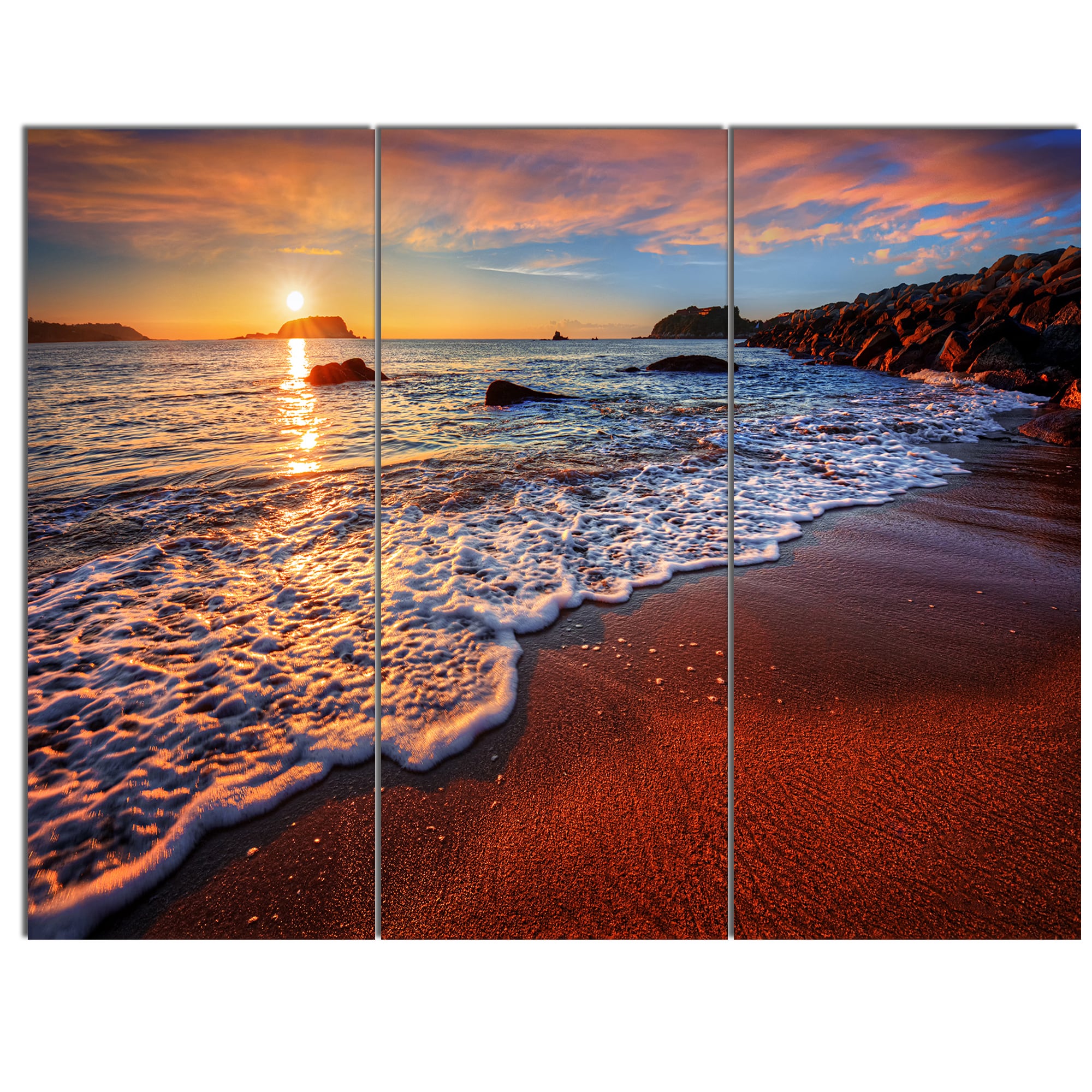 CANVAS ART PRINT STUNNING BEACH LANDSCAPE SEASCAPE A1