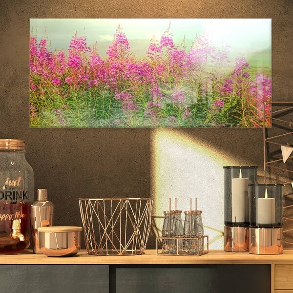 Shop Designart Meadow With Little Purple Flowers Floral Metal