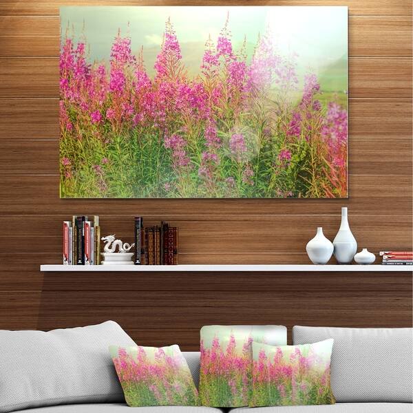 Shop Designart Meadow With Little Purple Flowers Floral Metal