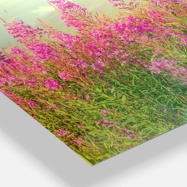 Shop Designart Meadow With Little Purple Flowers Floral Metal