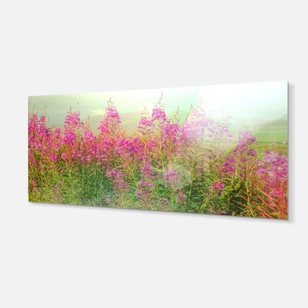 Shop Designart Meadow With Little Purple Flowers Floral Metal