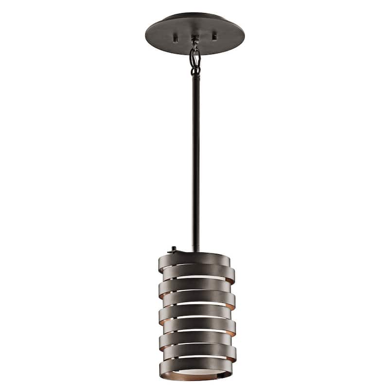 Kichler Lighting Roswell Collection 1-light Olde Bronze Mini Pendant