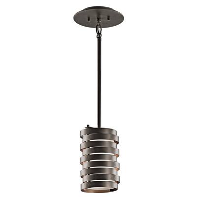 Kichler Lighting Roswell Collection 1-light Olde Bronze Mini Pendant