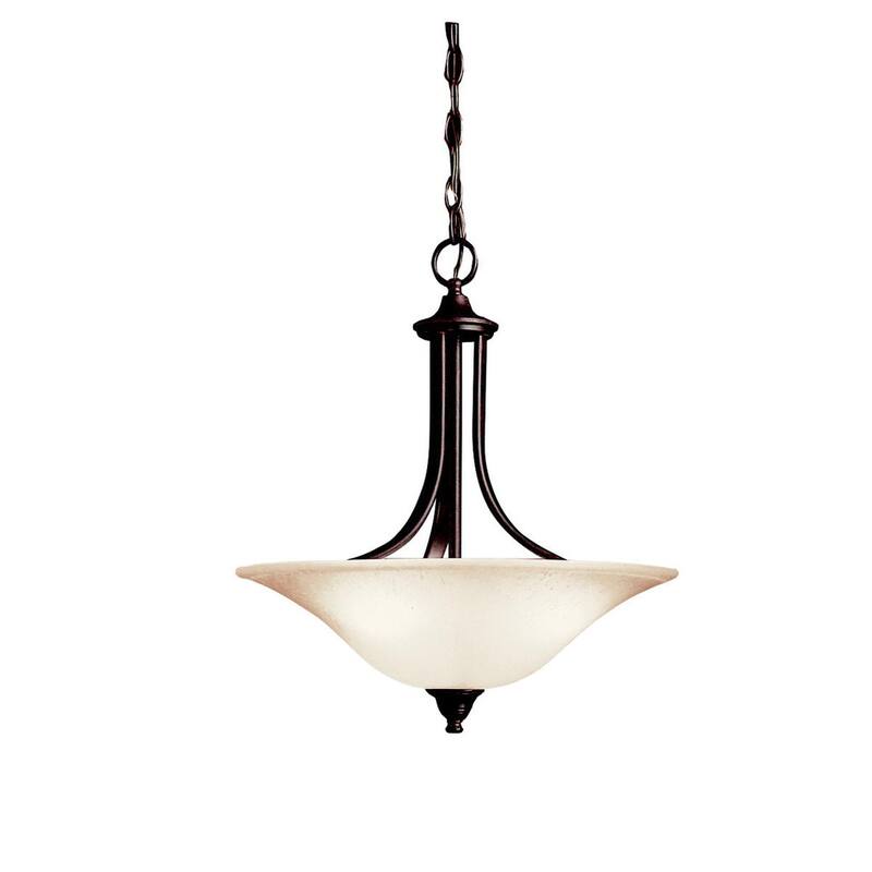 Kichler Lighting Dover 3-light Tannery Bronze Pendant/Semi Flush Mount