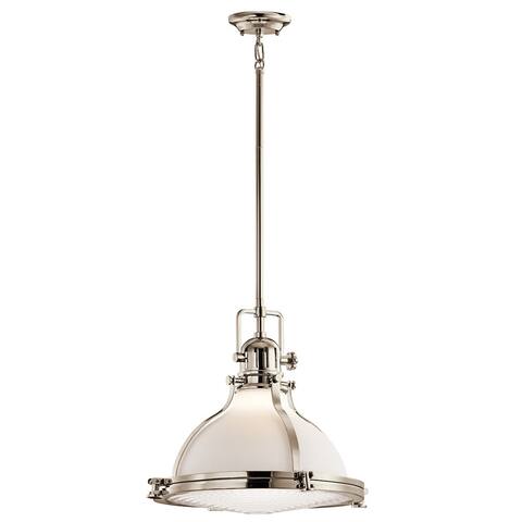 Kichler Lighting Hatteras Bay Collection 1-light Polished Nickel Pendant