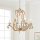 preview thumbnail 2 of 4, Kichler Lighting Hayman Bay Collection 8-light Distressed Antique White Chandelier