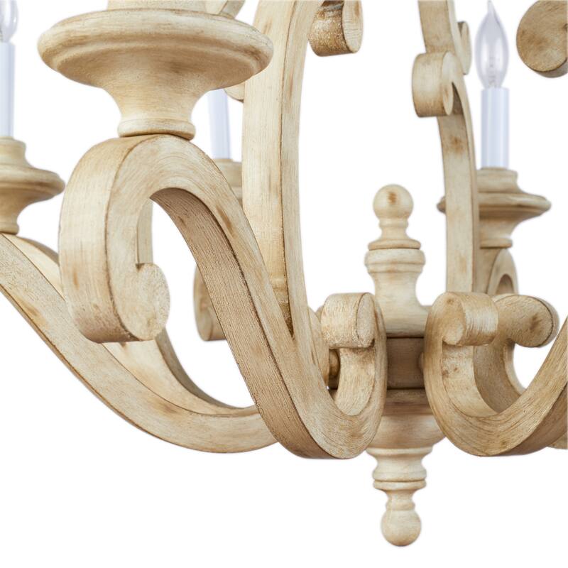 Kichler Lighting Hayman Bay Collection 8-light Distressed Antique White Chandelier