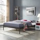 preview thumbnail 2 of 4, Elsie Brown Stainless Steel Bed Frame
