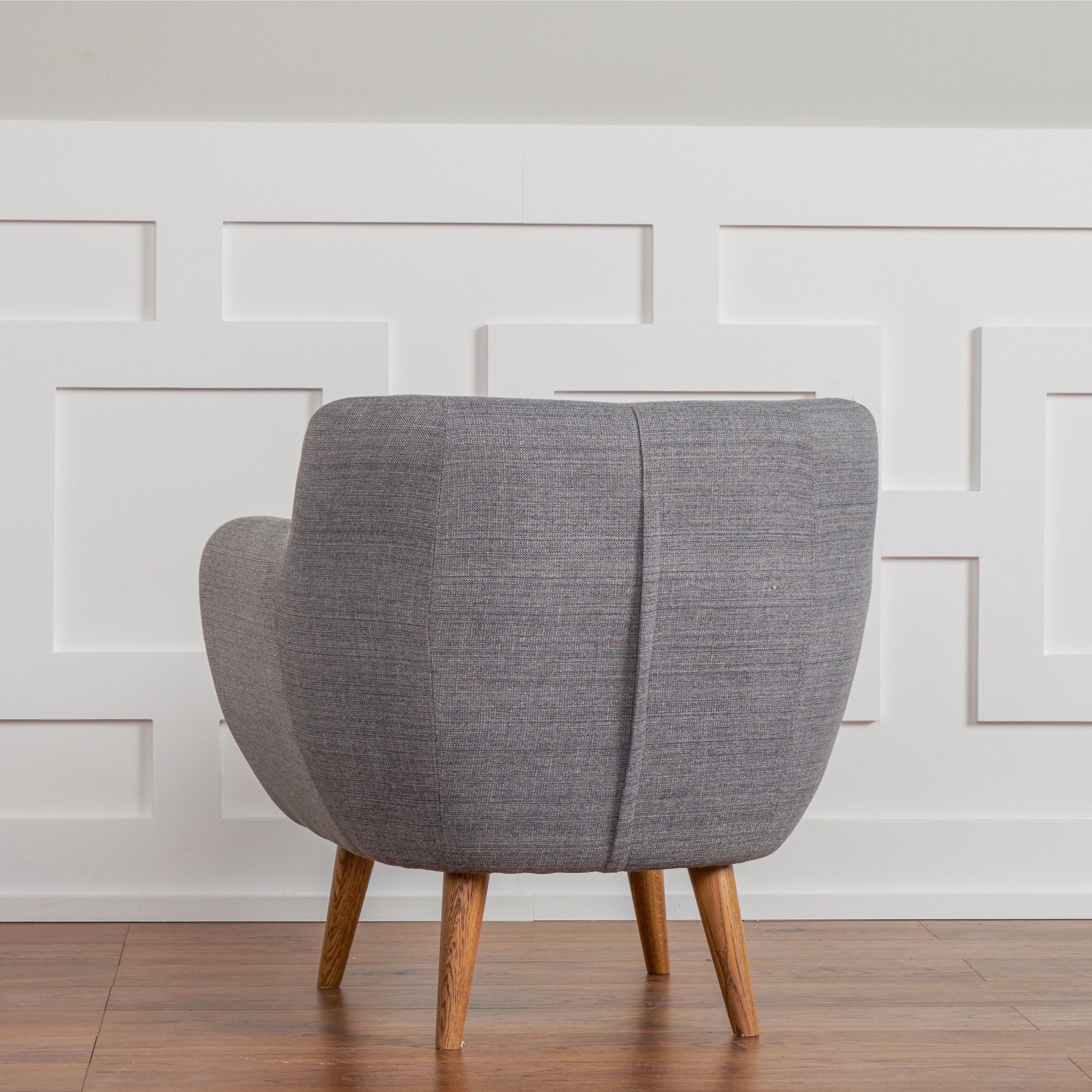 rhodes mid century modern tufted armchair