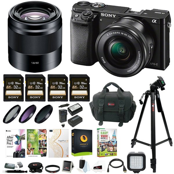 Sony Alpha A6000 Mirrorless Camera W 16 50mm Lens