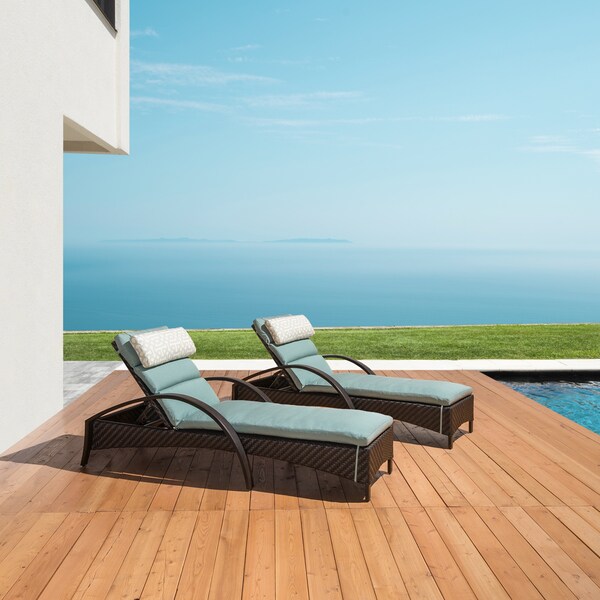 Shop RST 'Barcelo' 2pc. Chaise Lounge Chair in Spa Blue Free Shipping Today Overstock