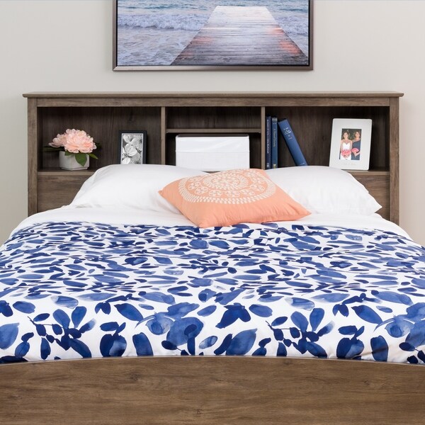 Driftwood Grey Double Queen Headboard Free Shipping Today Driftwood Grey Double Queen Headboard