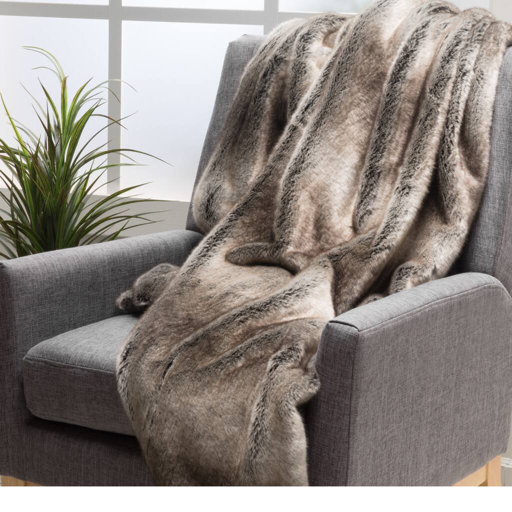 Toscana Faux Fur Throw by Christopher Knight Home