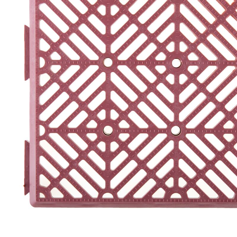 Pure Garden Interlocking Patio, Deck or Garage Floor Tiles - 12 x 12