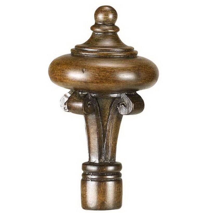 Brown Resin Finial