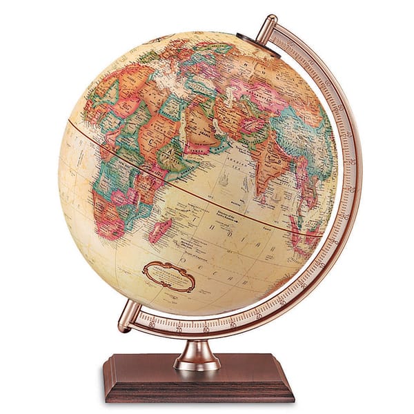 slide 1 of 1, The Forester Wood 9-inch Globe